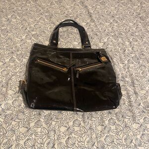 Dooney & Bourke black patent leather bag